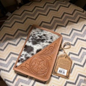 Ranchwear STS rawhide purse, wallet and magnetic book